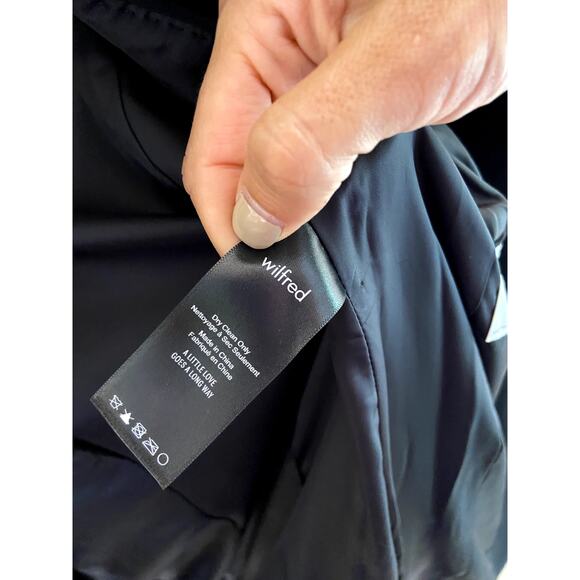 Wilfred Laval Black Wool Cashmere Coat size S small - Picture 9 of 12